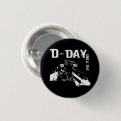D-DAY 6 juni 1944 Ronde Button 3,2 Cm (Voorkant /achterkant)
