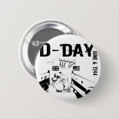 D-DAY 6 juni 1944 Ronde Button 5,7 Cm (Voorkant /achterkant)