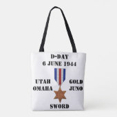 D-Day Canvas tas (Achterkant)