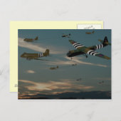 D Day Dawn Briefkaart (Voorkant / Achterkant)