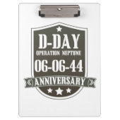 D-Day-herdenkingsbadge Klembord (Voorkant)