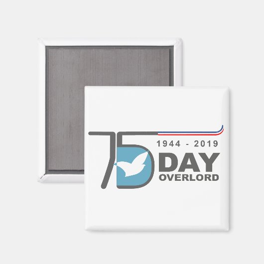 D-Day Overlord 1944 2019 Normandië Magneet (Voorkant / Achterkant)