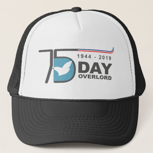 D-Day Overlord 1944 2019 Normandië Trucker Pet (Voorkant)