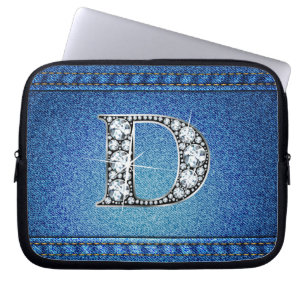 D "Diamond" Denim Stitch Sac électronique
