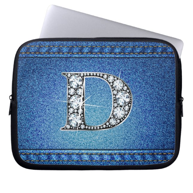 D "Diamond" Denim Stitch Sac électronique (Devant)