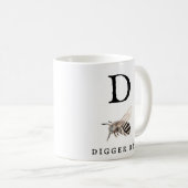 "D" Digger Bee Coffee Mug (Devant droit)