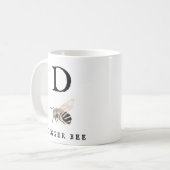 "D" Digger Bee Coffee Mug (Devant gauche)