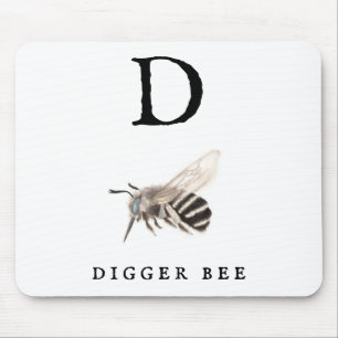 "D" Digger Bee Muismat