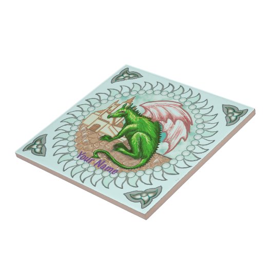 D Dragon  Tegeltje (Zijkant)