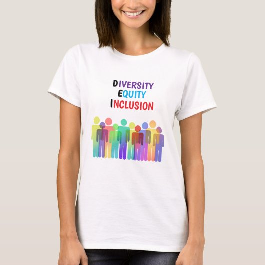 D.E.I. DIVERSITÉ, ÉQUITÉ ET INCLUSION T-SHIRT (Devant)