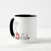 D est pour la tasse de dentiste (Devant gauche)