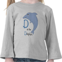 D est pour t-shirt Dolphin