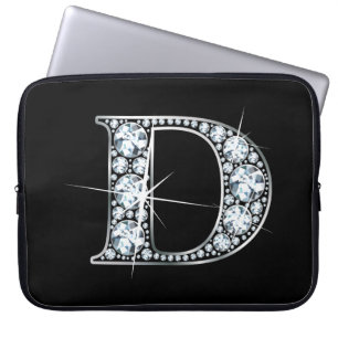 D Faux-"Diamond"-monogram Laptop Sleeve