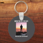 D Funny 50th Milestone Birthday  Sleutelhanger (Voorkant)