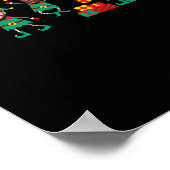 D Funny Face Photo Christmas Elf Poster (Hoek)