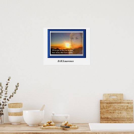 D. H. Lawrence - Citaat Poster (Keuken)