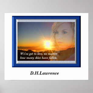 D. H. Lawrence - Citaat Poster