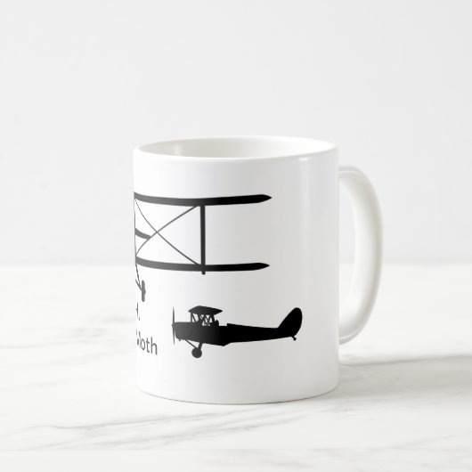D.H. Tiger Moth Silhouette Mug (Devant droit)
