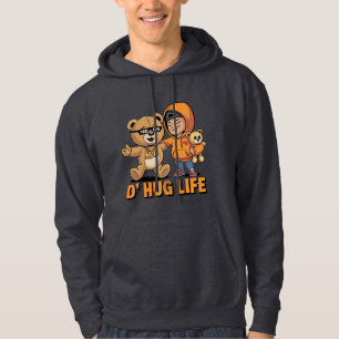 D’Hug Life Funny Teddy Bear Gangster Sweat - shirt