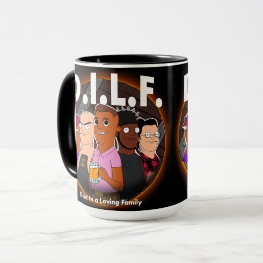 D.I.L.F. Mug 15 oz (Devant gauche)