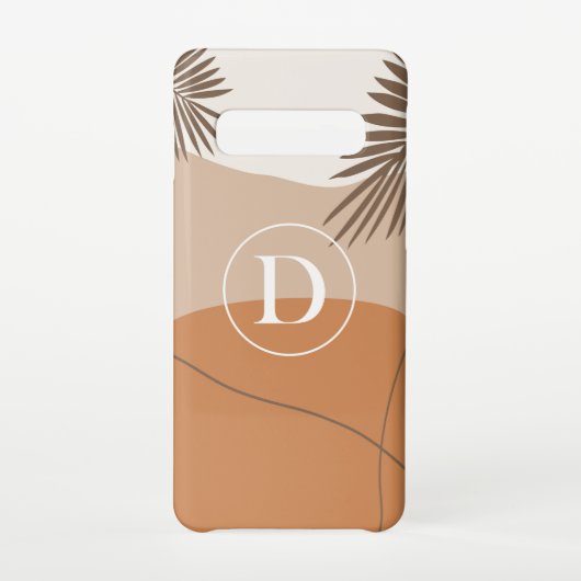 D - Initiaal Monogram Letter D Abstract Design Samsung Galaxy Hoesje (Achterkant)