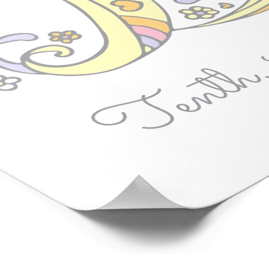 D initial Dixie girls nom signifiant affiche (Coin)