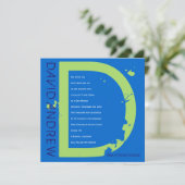 D Invitation du Bat mitzvah de la barre de collect (Debout devant)