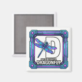 D is for Dragonfly – GTA Style ABC Learning Magnet (Recto/Verso)