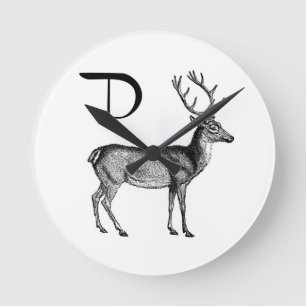 D is voor Deer Ronde Klok