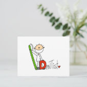 D is voor Dentist Briefkaart (Staand voorkant)