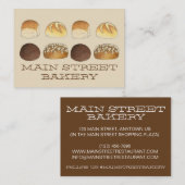 D IS VOOR DINNER ROLLS Bread Buns Baker Chef Visitekaartje (Voorkant / Achterkant)