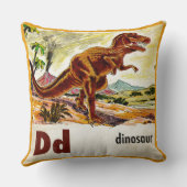 D is voor Dinosaur Kussen (Achterkant)