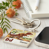 D is voor Dinosaur Sleutelhanger (Voorkant Rechts)