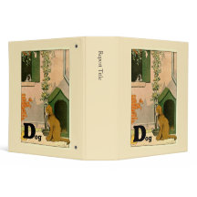 D is voor Dog Golden Retriever en Terrier Alphabet