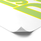 D is voor drakenletter abc cartoon poster (Hoek)