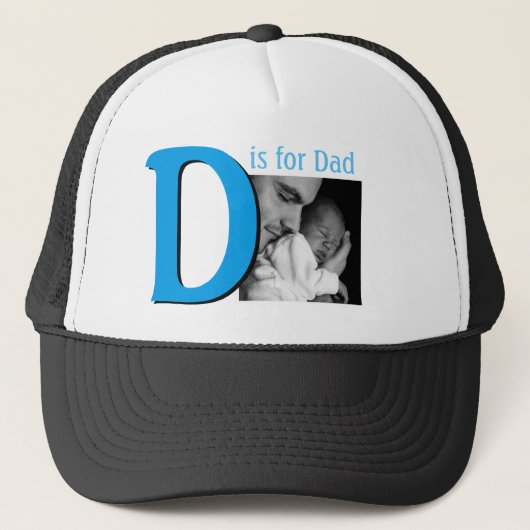 D is voor papa trucker pet (Voorkant)