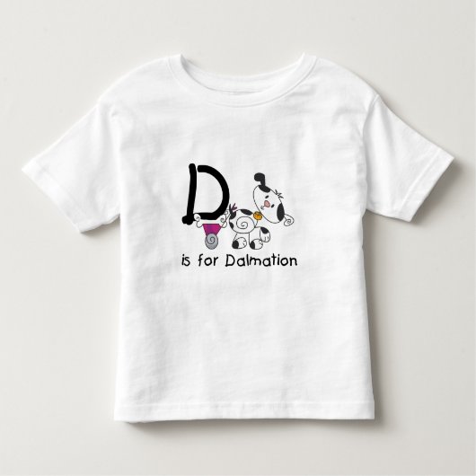 D is voor T-shirts Dalmation en Giften (Voorkant)