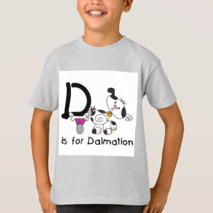 D is voor T-shirts Dalmation en Giften
