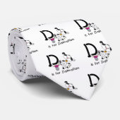 D is voor T-shirts Dalmation en Giften Stropdas (Opgerold)