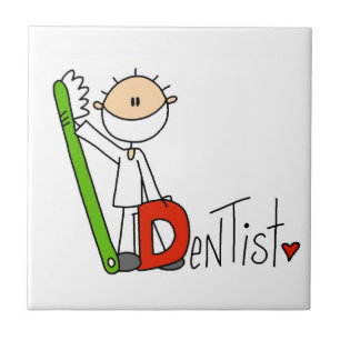 D is voor Tandarts Tegeltje