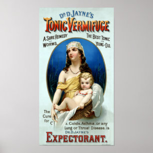 D. Jayne's Tonic Vermifuge Vintage Poster
