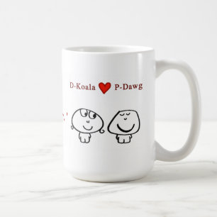 "D-Koala hart P-Dawg" Koffiemok