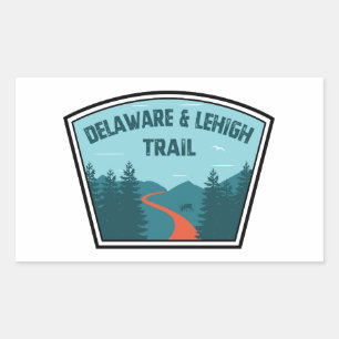 D&L Trail Pennsylvania Rechthoekige Sticker