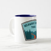 D&L Trail Pennsylvania Tweekleurige Koffiemok (Voorkant links)