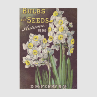 D.M. Ferry & Co. Autumn 1898 Vintage Seed Catalog Tissuepapier