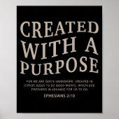 D met een portemonnee Schattige Christelijke tiene Poster (Voorkant)