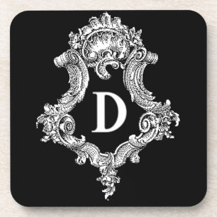 D Monogram Initiaal Onderzetter