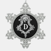 D Monogram Initiaal Ornament (Voorkant)