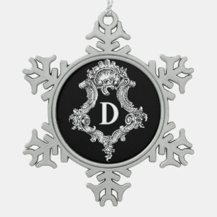 D Monogram Initiaal Ornament