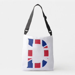 D Monogram overlay op Union Jack Flag cbbt Crossbody Tas